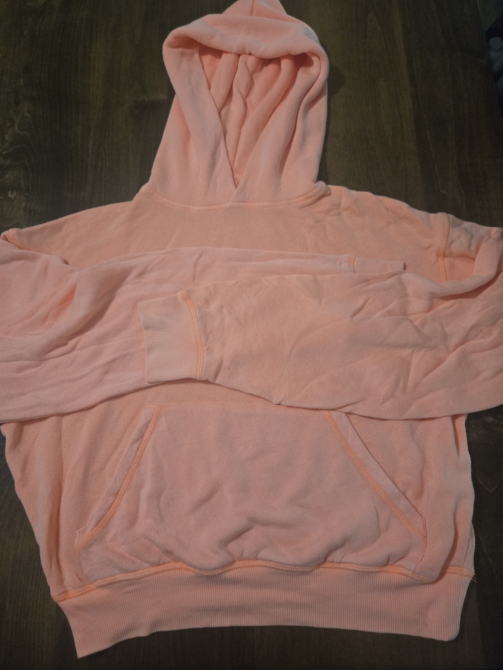 Skims Women’s Lightweight Hooded Pullover Sweatshirt - Peach
